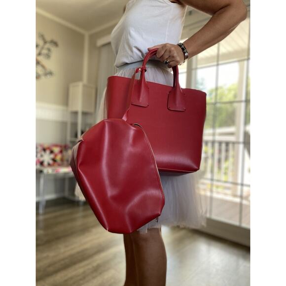 ZARA Red Purse with Pouch - Picture 1 of 12